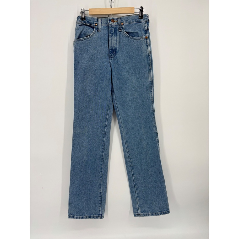 Wrangler 936ATW Cowboy Cut Slim Fit Jeans Blue Denim 28x32 Mens Western Straight